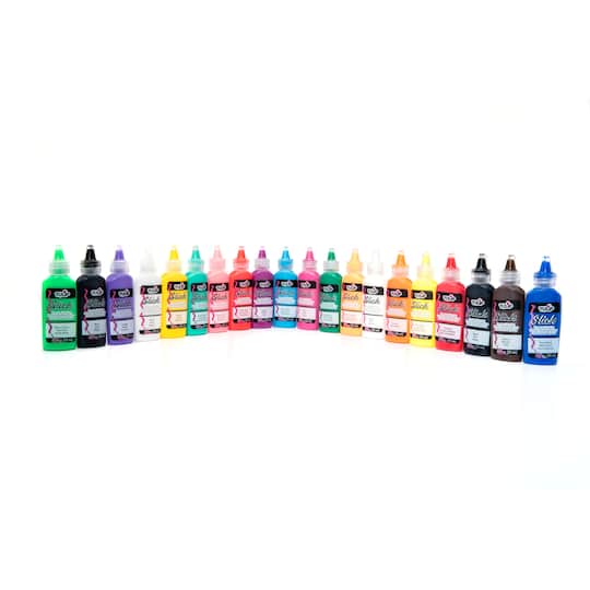 Tulip® Dimensional Fabric Paint, Rainbow & Neon